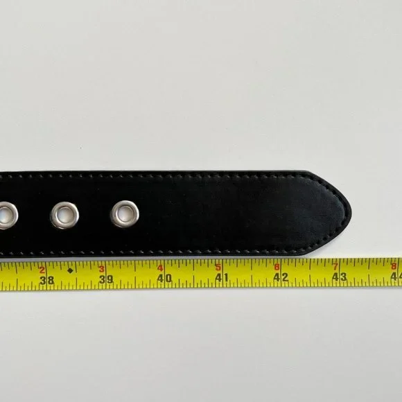 Y2K 2000s bullet-studded black belt - Picture 6 of 8